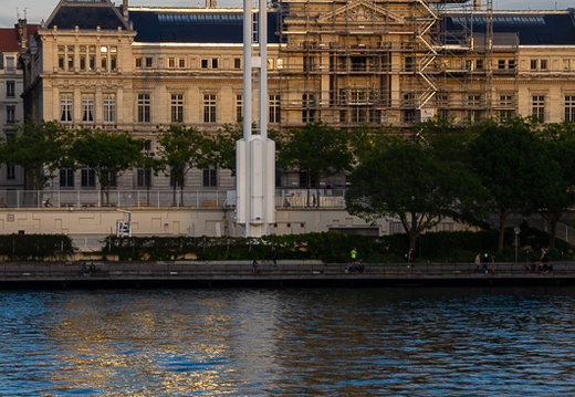 Lyon and the Rhône, evening