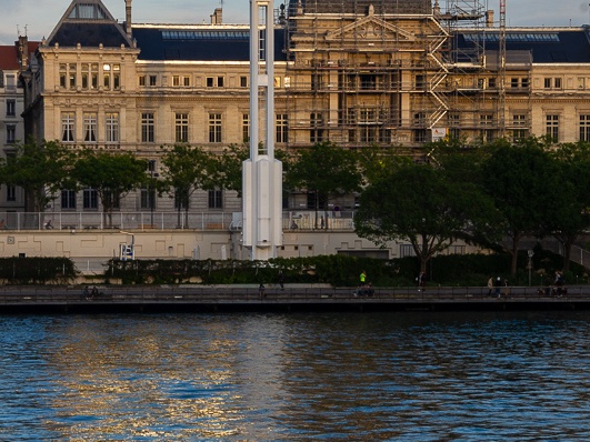 Lyon and the Rhône, evening