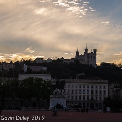 Lyon skyline, from Place Bellecour