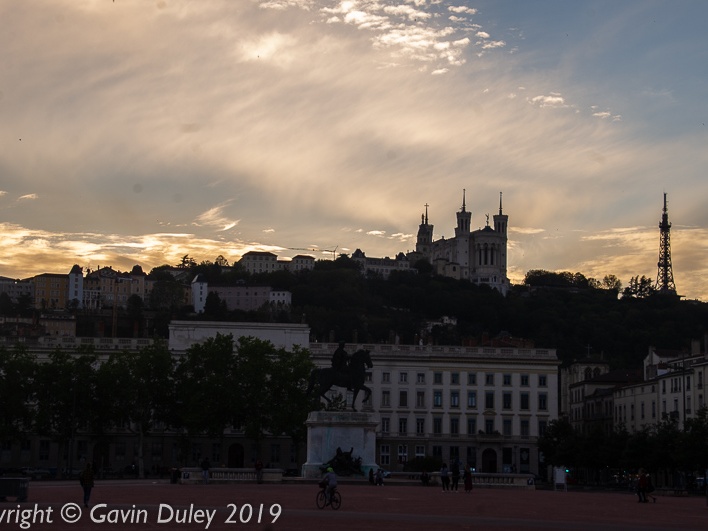 Lyon skyline, from Place Bellecour