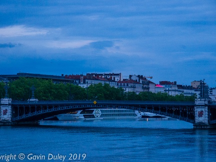 The Rhône, evening, Lyon