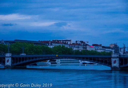 The Rhône, evening, Lyon