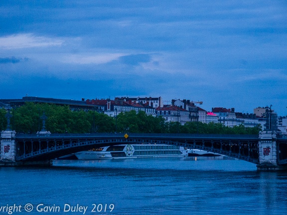 The Rhône, evening, Lyon