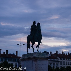 Place Bellecour, evening