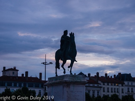Place Bellecour, evening