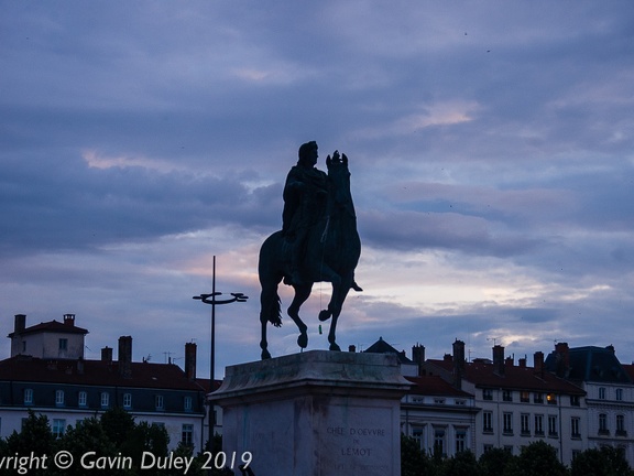 Place Bellecour, evening