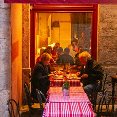 Bouchon Lyonnais, evening, Vieux Lyon