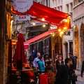 Restaurant scene, evening, Vieux Lyon