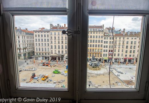 View of Place Des Terreaux from the Musée des Beaux-Arts de Lyon