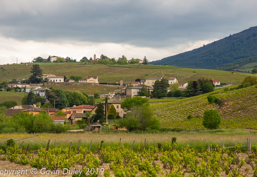 Village near Cercié, Beaujolais