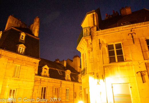 Street scene, night, Centre-ville de Dijon