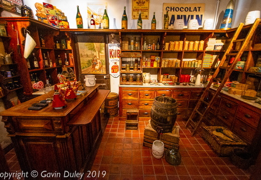 Recreated historic Épicerie, Musée de Vie Bourguignonne, Dijon