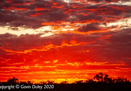 Sunset near Winton