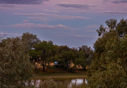 Moon, lake near Winton